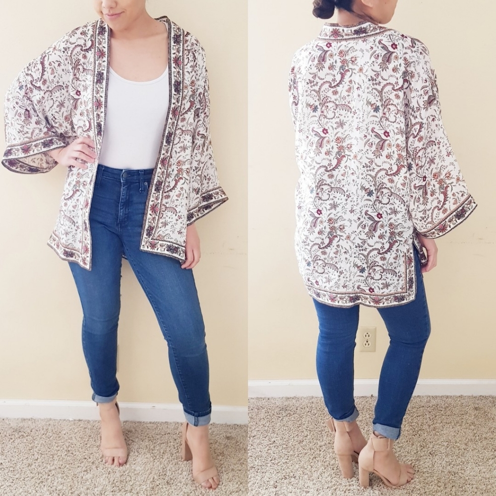 Max Studio Floral Kimono